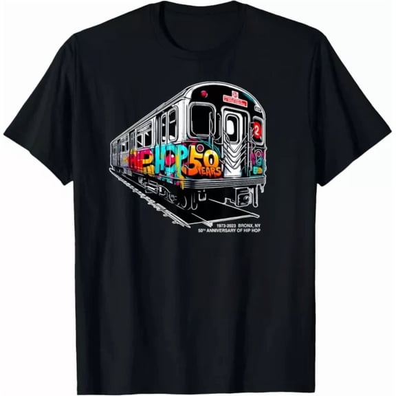 50 Years Of Hip-Hop Bronx Subway Graffiti 50Th Anniversary Gift Unisex T-Shirt, Vintage Birthday Gift
