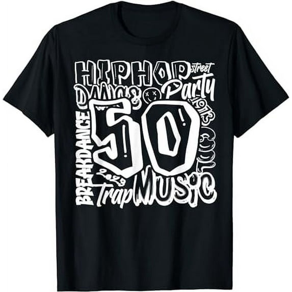 50 Years Old 50th Anniversary Of Hip Hop Graffiti Hip Hop T-Shirt