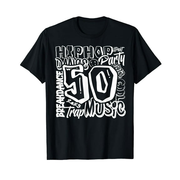 50 Years Old 50th Anniversary Of Hip Hop Graffiti Hip Hop T-Shirt