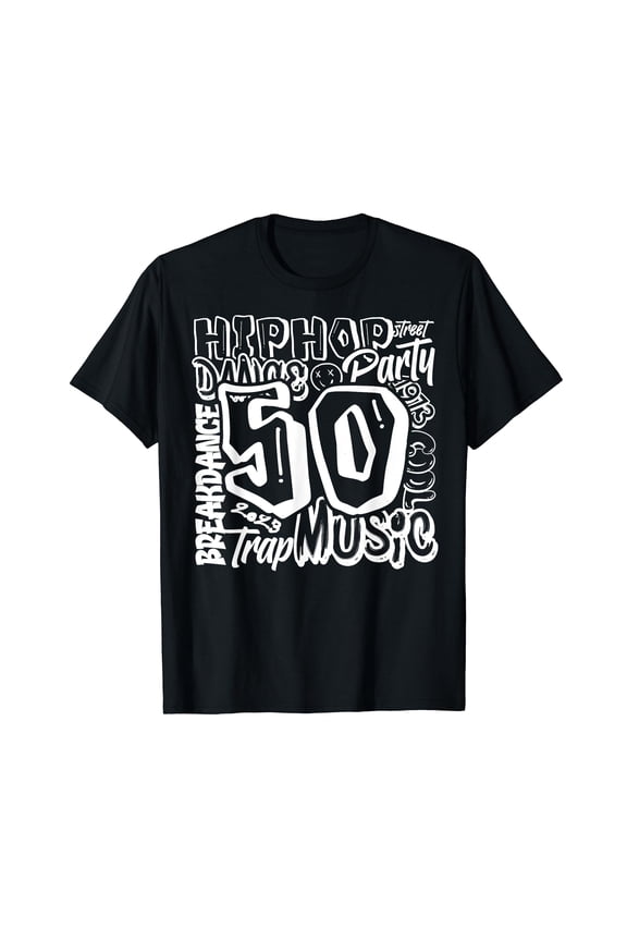 50 Years Old 50th Anniversary Of Hip Hop Graffiti Hip Hop T-Shirt