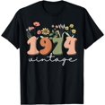 50 Years Old Vintage 1974 50th Birthday Tee Wildflower TShirt