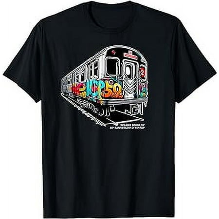 50 Years of Hip-Hop Bronx Subway Graffiti 50th Anniversary T-Shirt