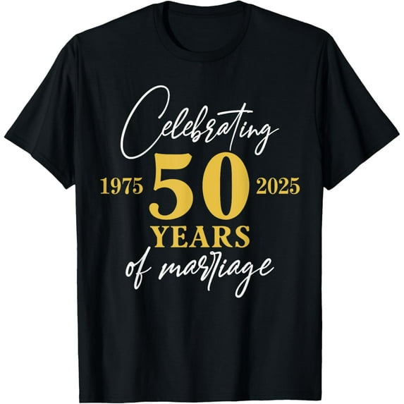 50 Years of Marriage 1975 50th Wedding Anniversary Funny T-Shirt