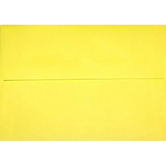 50 Yellow A7 Envelopes - 7.25" x 5.25" - Square Flap - EnvelopesOn Brand Envelopes