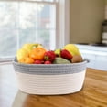 thumbnail image 1 of Up to 50% off amlbb Woven Cotton Rope Basket Fabric Basket For Organisation And Storage, Small Laundry Basket For Desktop Storage, Living Room Clutter Storage, 1 of 6