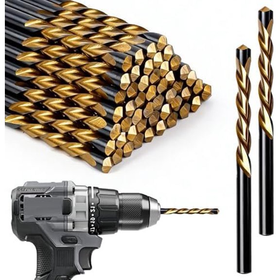 50 count 5/32" Drywall Router Bits, Drywall Guide Point Bits, Drywall Drill Bit, Drywall Tools for for with Spiral and Power Tools