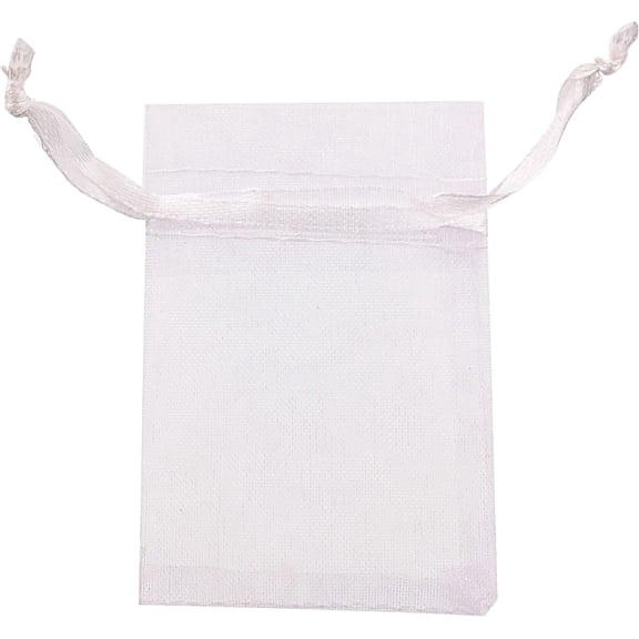 50 count 8x12 Large Drawstring Organza Bags Decoration Festival Wedding Party Favor Pouches (White)