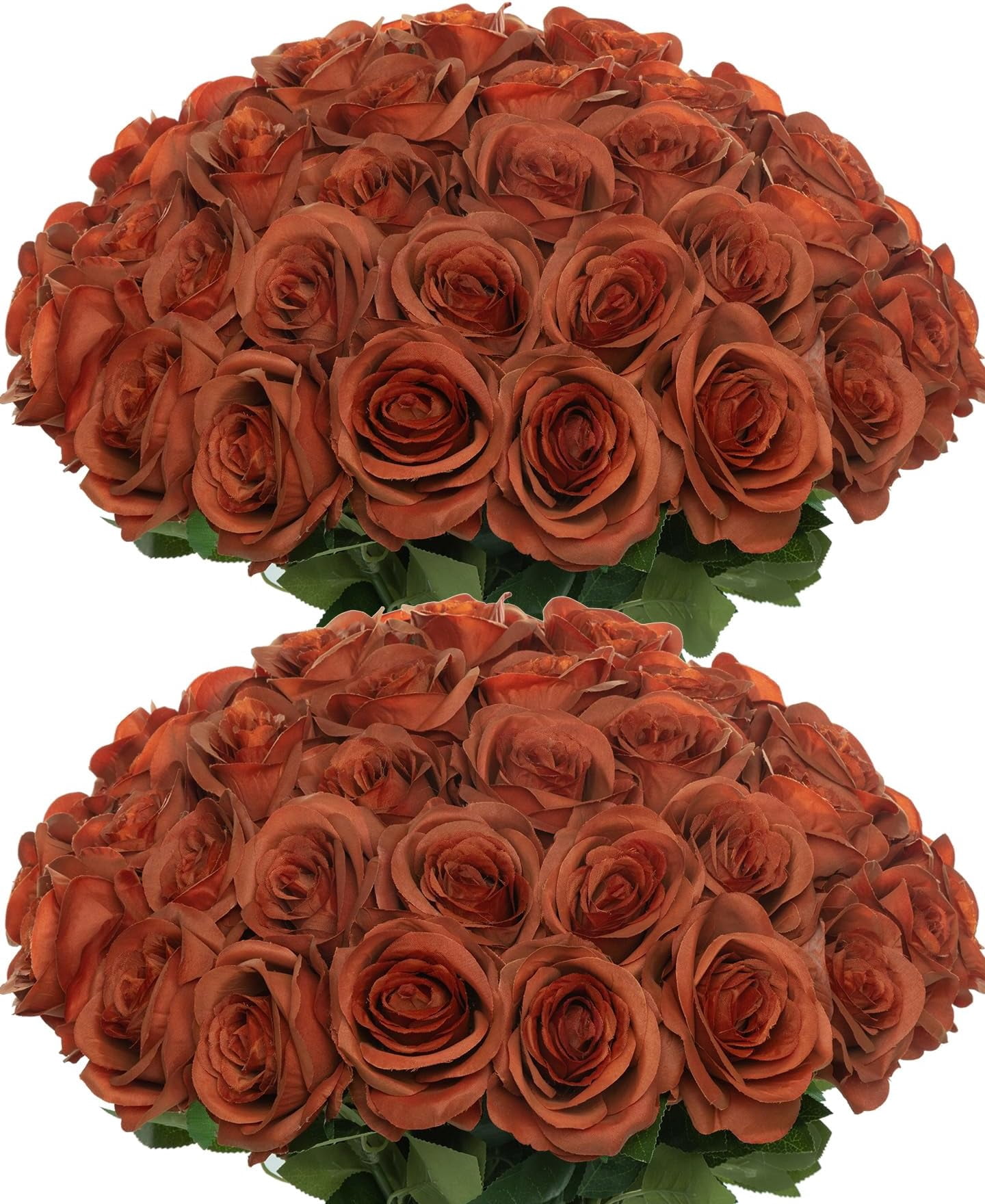 50 count Artificial Roses in Bulk,Realistic Silk Rose with Long Stem ...