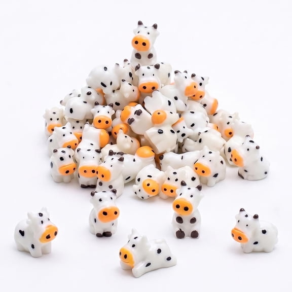 50 count Mini Cow Figurines in 5 Postures