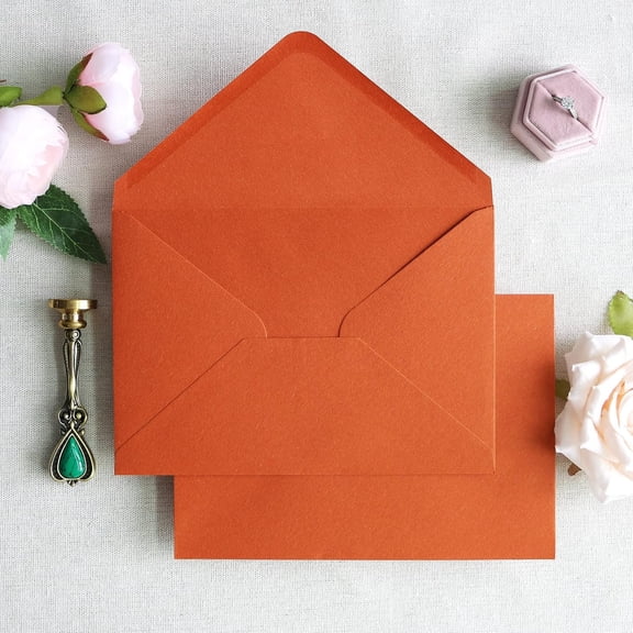 50 Pack A7 Envelopes,5x7 Envelopes(5.25 x 7.25 inch),Royal Blue V-flap ...