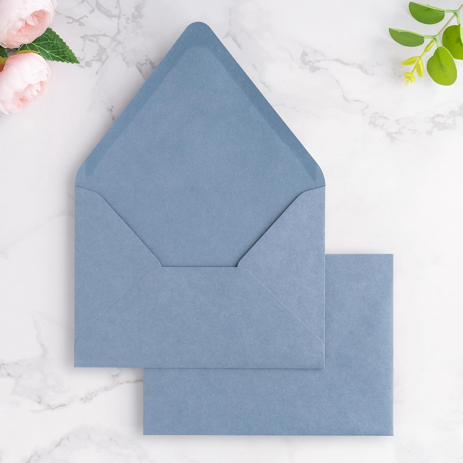 50 count/Pack A7 Envelopes, Euro Flap 5x7 Envelopes for Wedding ...