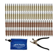 50 each C1/8 and C3/16 Cleco Fasteners with Cleco Pliers & Pouch