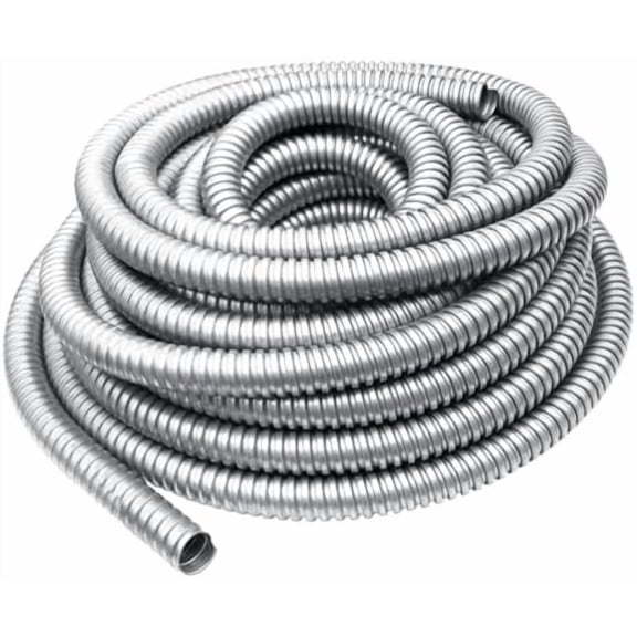 50 ft 1/2 Inch Reduced Wall Flexible Metal Conduit,Low Voltage, Galvanized Steel Outdoor Electrical Conduit for Greenfield Wiring, Cable Management$$Tools & Hardware Other