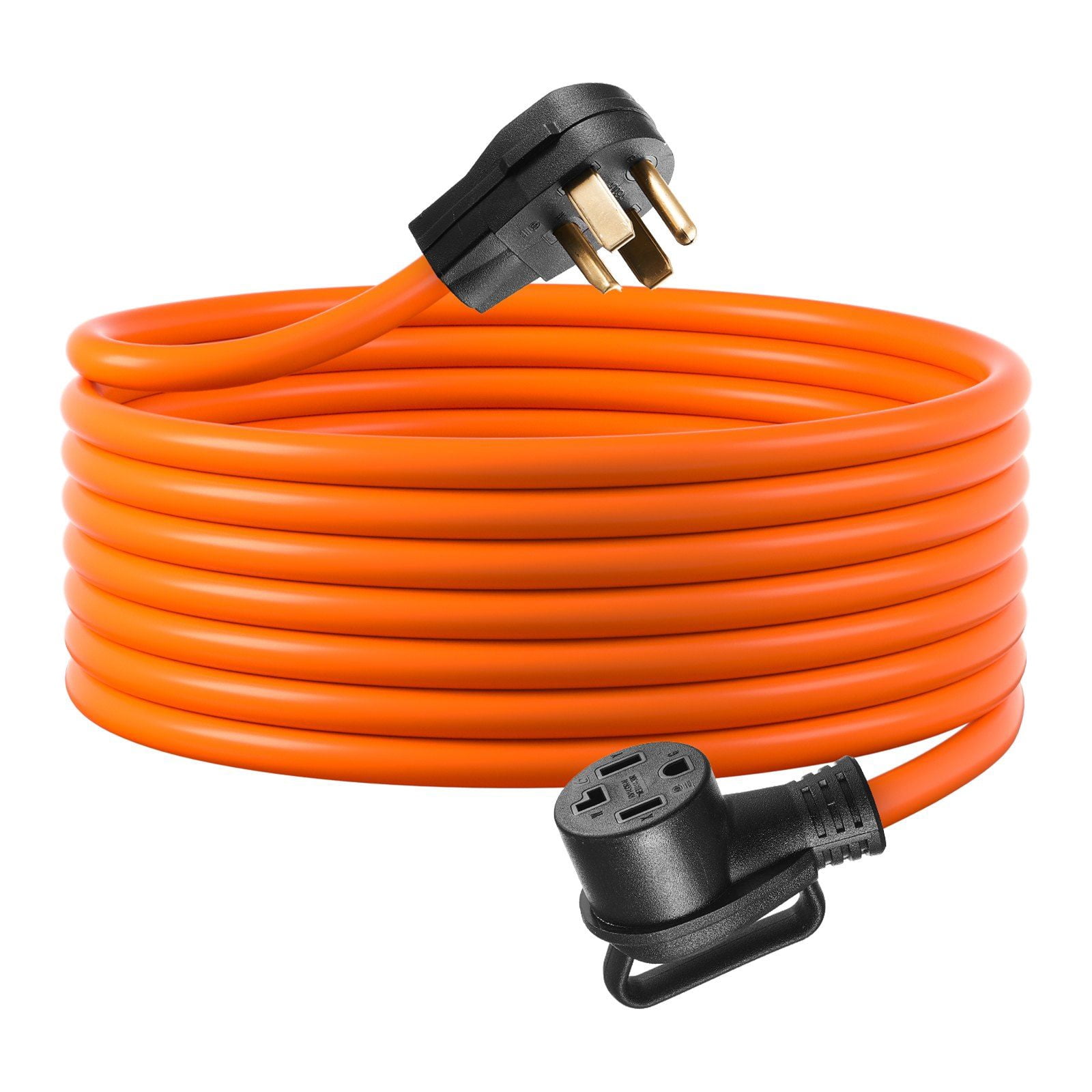50 ft Dryer Extension Cord 4-Prong NEMA 14-30P to 14-30R, 10AWG Heavy Duty 30A STW Cable with Pure Copper Wire, Weatherproof Power Cord for Electric Dryers and Level 2 EV Charging