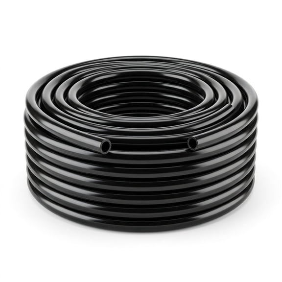 50 ft Garden Watering Tube, XISELI 6mm Drip Irrigation System Hose Blank Distribution Misting Tubing Main Line Automatic Water Pipe DIY Small Lawn Agriculture Hydroponics Flower Patio