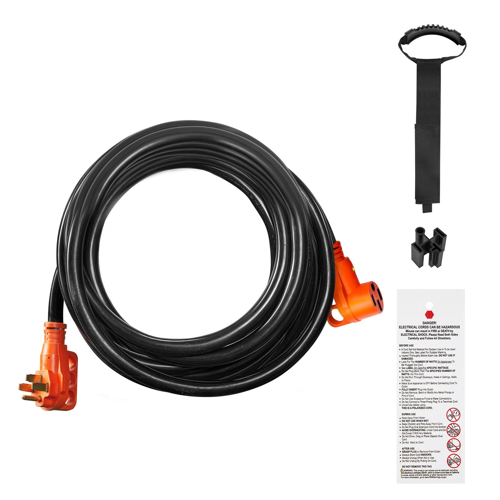 50 ft RV Extension Cord, 50 Amp, Heavy Duty STW RV Power Cord, NEMA 14 ...