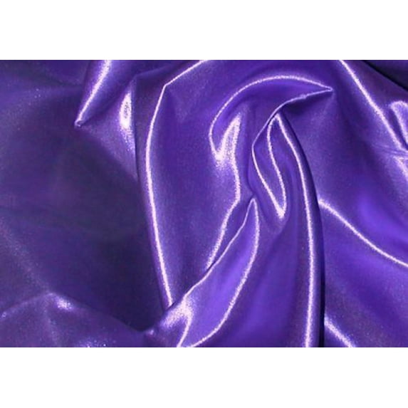 50 ft Satin Aisle Runner 60" wide 100% Seamless Fabric Wedding 20 Colors", (Color: Purple)