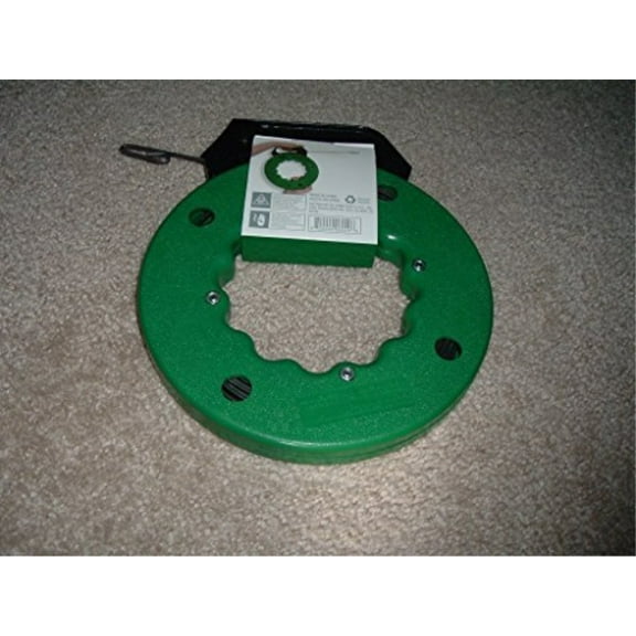 50 ft. fish tape 1/8'' wide, 1/16'' thick with built-in thumb lock and rewind