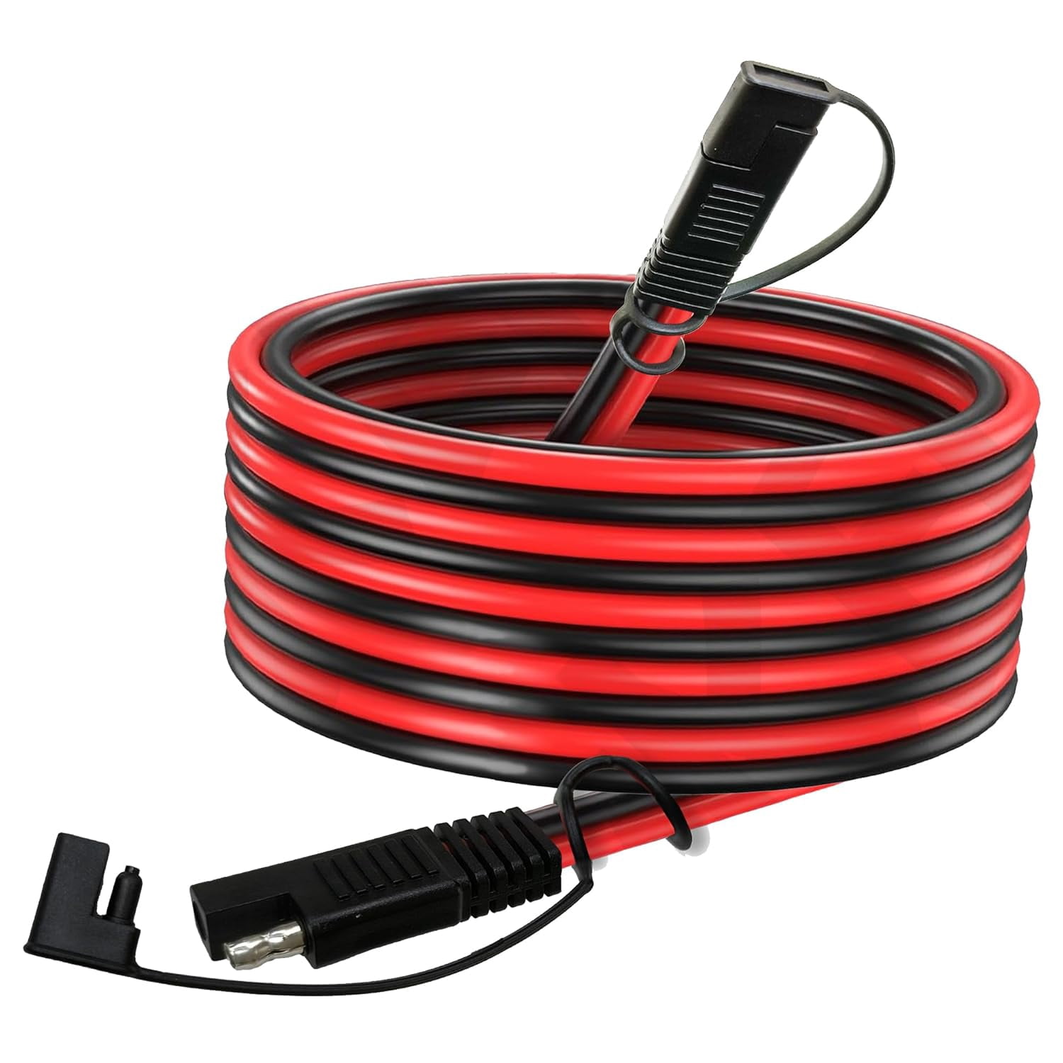 50 ft sae to sae extension cable 12awg,12 gauge sae adapter cable,sae ports wire for solar panel battery rv camp trailer tractor(12awg 50ft)