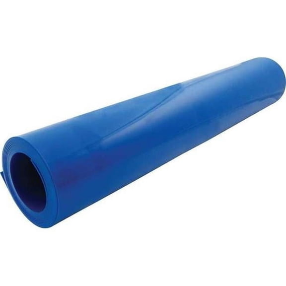 50 ft. x 24 in. Plastic Roll, Chevron Blue
