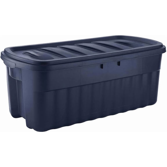 50-gallon storage box, durable and reusable, plastic storage bin