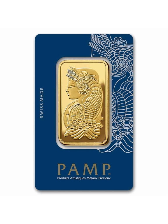 50 gram Gold Bar PAMP Suisse Lady Fortuna Veriscan® (In Assay) .9999 Fine