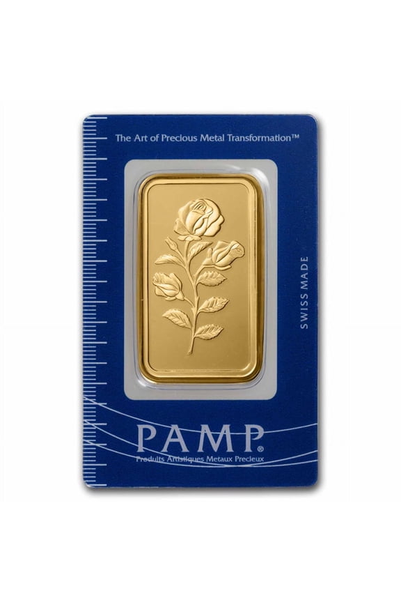 50 gram Gold Bar - PAMP Suisse Rosa (In Assay)