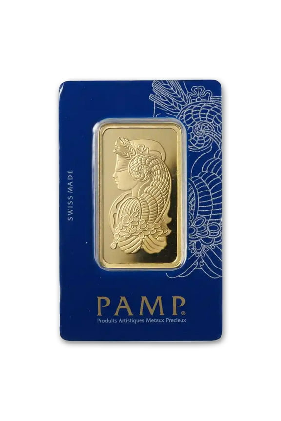 50 gram Gold PAMP Suisse Fortuna Veriscan Bar w/ Assay Card