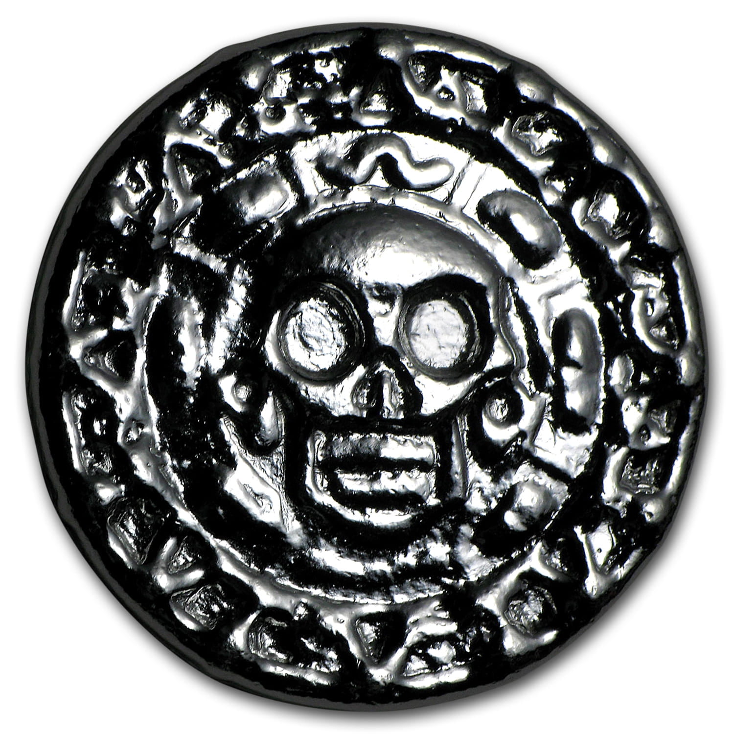 50 gram Hand Poured Silver Round - Plata Muerta