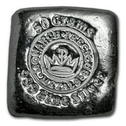 50 gram Hand Poured Silver Square - MPM