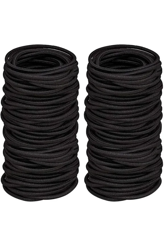 50 hair bands, 4 mm elastic hair band, mini hair band, dreadlocks wedding