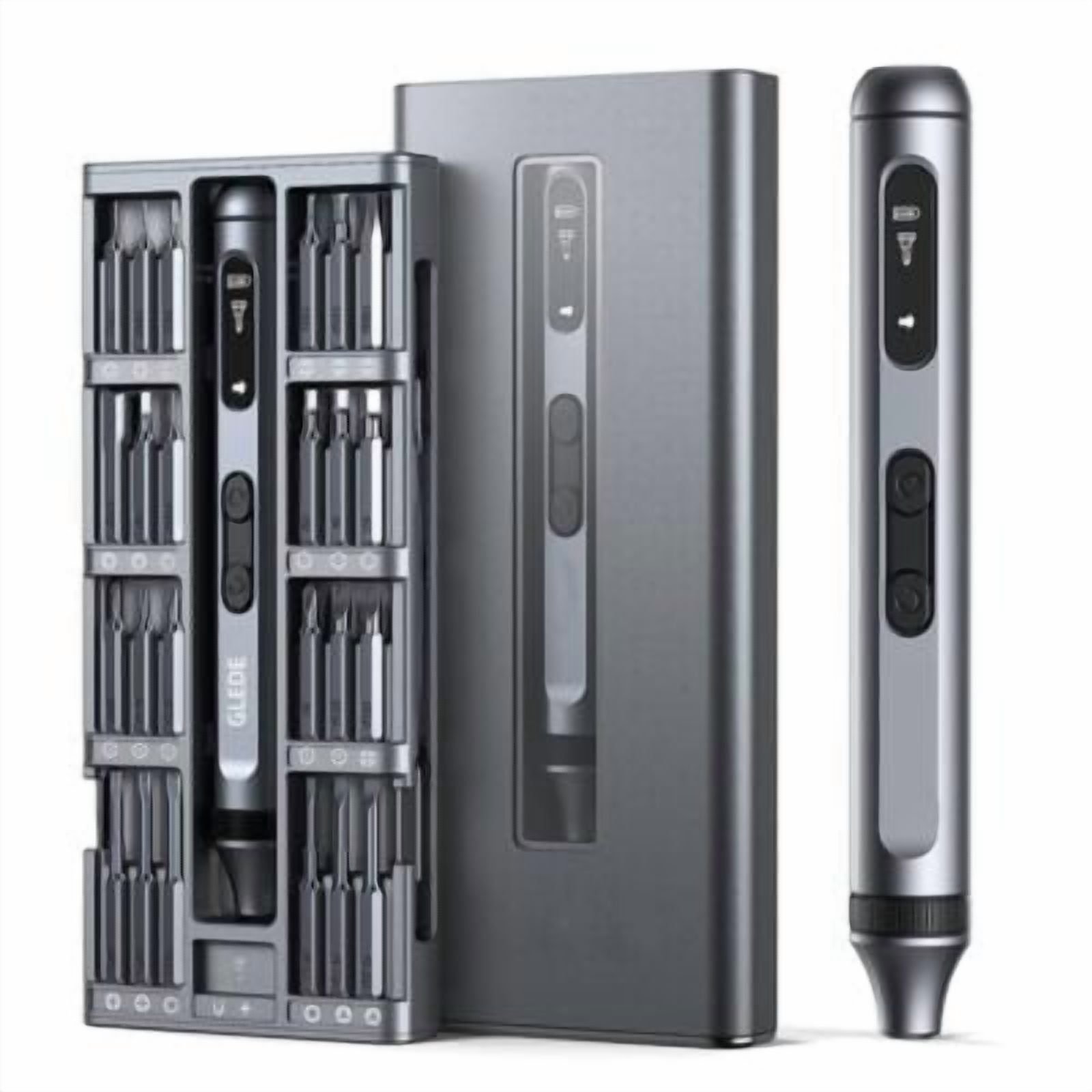 50-in-1 Mini wireless Electric Screwdriver Set 48 Magnetic Bits, LED, Pry Bar & Tweezers Max 3.5 N.m Torque Multi-Function Repair Kit for Smartphones, Laptops, Cameras to Glasses, Toy & More