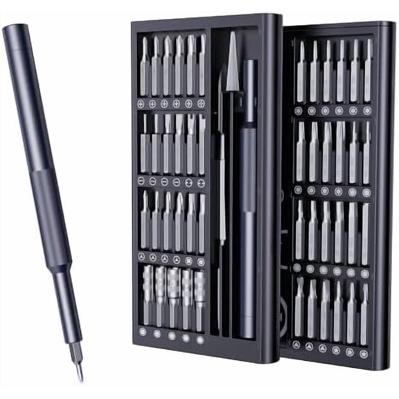 50-in-1 Precision Screwdriver Set, Professional Magnetic Small Repair Tool Kit for Electronic Devices, Mini Screw Driver with Flat, Philips, Torx, Hex, Pentalobe, Triwing, Triangle and More