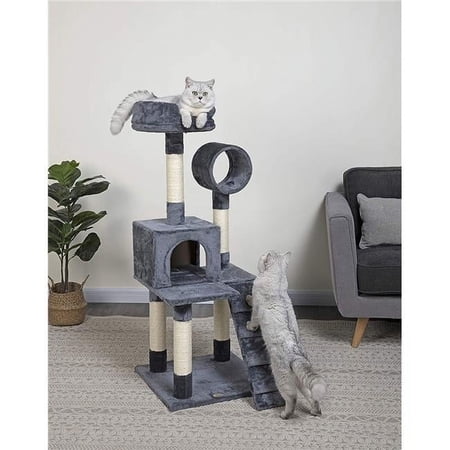 50 in. Cat Tree Condo with Sisal Covered Posts