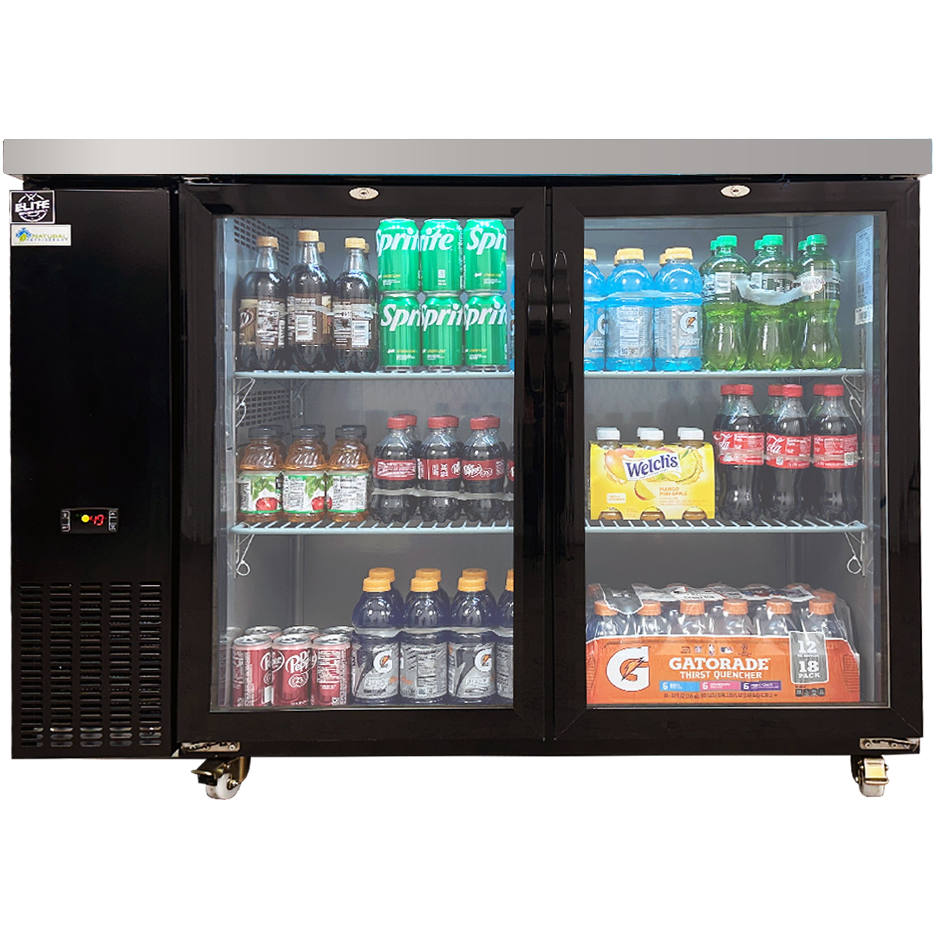 50 in. Commercial Refrigerator 11.3 Cu. Ft. Beer Back Bar Cooler, NSF Beer Fridge, Under Counter Refrigerator