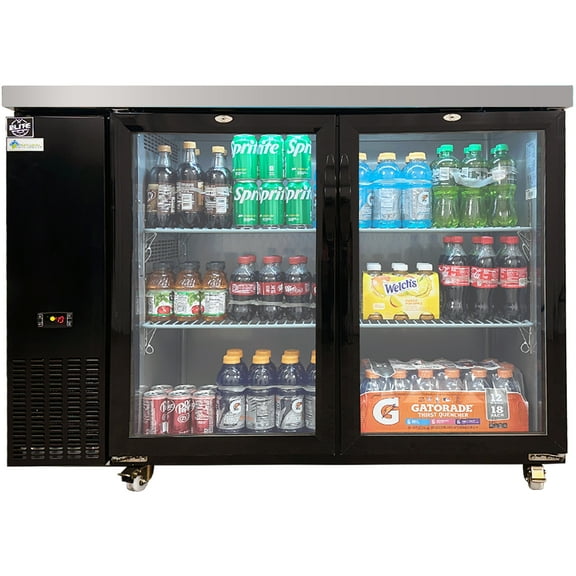50 in. Commercial Refrigerator 11.3 Cu. Ft. Beer Back Bar Cooler, NSF Beer Fridge, Under Counter Refrigerator