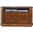thumbnail image 1 of 50 in. Poplar Corner TV Stand with 2 Bead Board Doors, European Dark Blue, 1 of 1