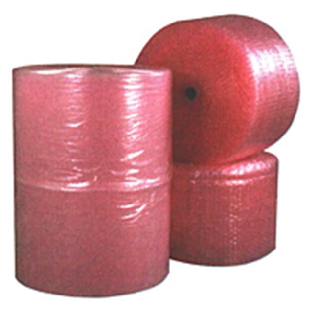 50 in. x 12 in. x 250 foot- 4 Perforated Anti-Static Air Bubble Rolls - Pink