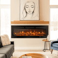 thumbnail image 1 of 50 inch Wall Mounted Electric Fireplace Indoor Recessed Fireplace Heater with Touch Screen, Timer, Adjustable Flame Color and Speed, 1 of 10