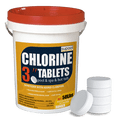 thumbnail image 1 of 50 lbs 3 inch CHL0RINE TABLETS for Pool Inflatable Pools, 1 of 5