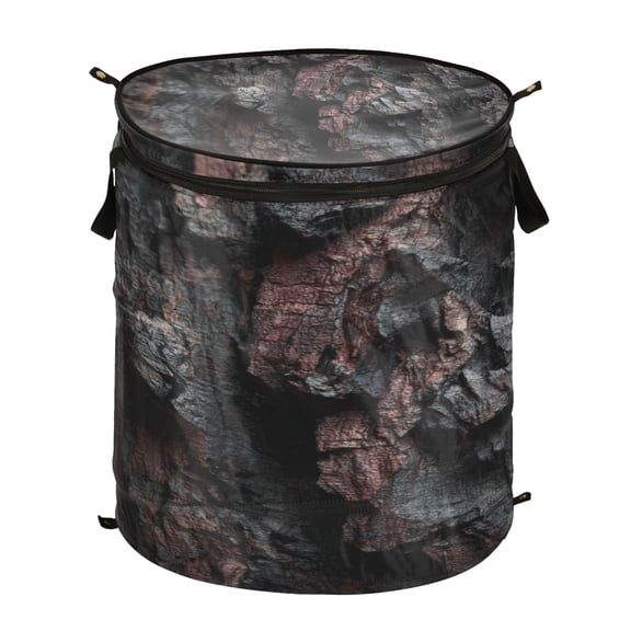 50-liter Large Capacity Laundry Basket Sealed and Dustproof Easy Carry Handles Applicable to Laundry Room Bedroom Bathroom College Dorm Bark