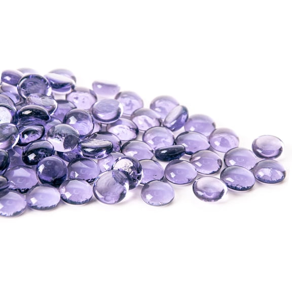 50 mini glass gemstones, Mankara flat-bottomed marble beads, suitable for home décor, art crafts, and vase fillers (0.5 inch to 0.7 inch).
