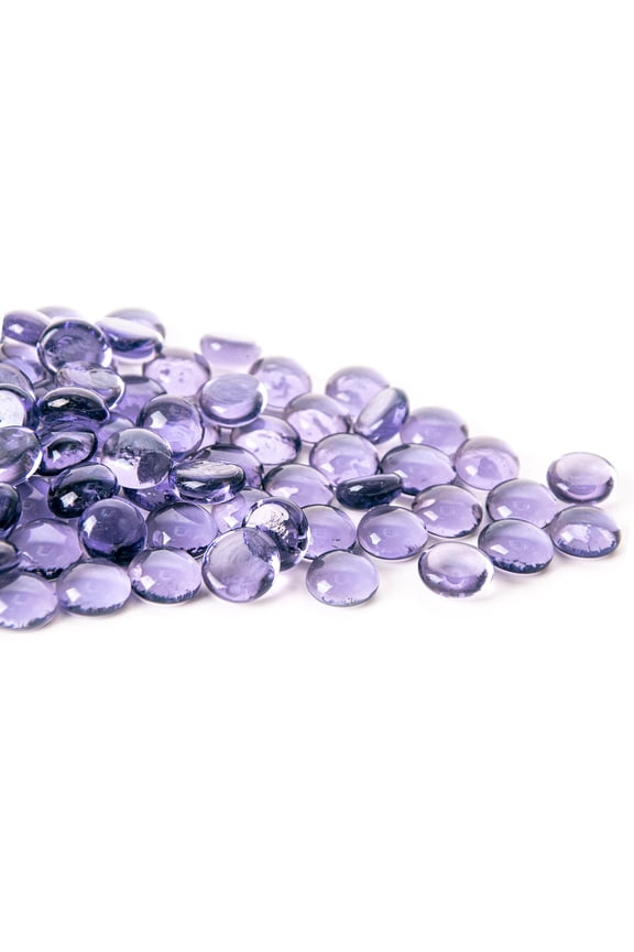 50 mini glass gemstones, Mankara flat-bottomed marble beads, suitable for home décor, art crafts, and vase fillers (0.5 inch to 0.7 inch).