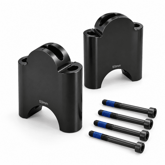 50 mm Aerobar Bracket Riser Kit for 31.8mm Road Triathlon Time Trial Bikes