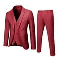 thumbnail image 1 of 50% off Clear!Jiyugala Men's Suits Clearance $5 Men’s Suit Slim 3 Piece Suit Business Wedding Party Jacket Vest & Pants Coat, 1 of 2