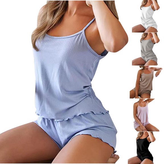 Fashion Plus Size Two Piece Sets For Women Summer New Short Sleeved Home Solid Color Casual