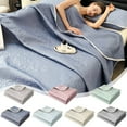 thumbnail image 1 of 50% off Clearance! InsCrazy Cooling Blanket Queen Size Soft Lightweight Blanket for All Seasons, 1 of 7