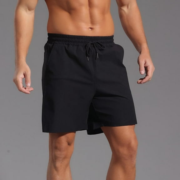 50% off Clearance! Mens Casual Shorts, ZHUGeLI Men Casual Fashion Solid Shorts with Pocket Elastic Waist Short Pants