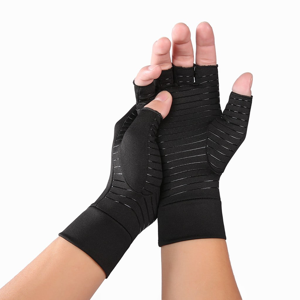 50% off Copper Compression Gloves Fit Arthritis Carpal Tunnel Hand Support Pain Relief