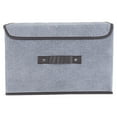 thumbnail image 1 of 50% off,Foldable Storage Box With Lid 2pcs (large + Small) Fabric Storage Box With Lid, Closet Storage Box, Room Organization, Office Storage, Toy Storage, 1 of 6